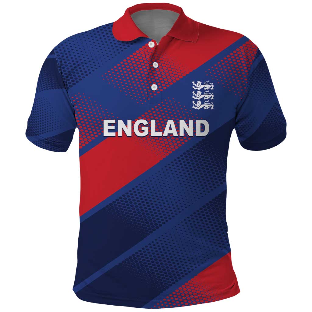 Custom England Cricket Polo Shirt Come On Three Lions