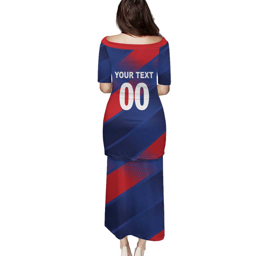 Custom England Cricket Puletasi Come On Three Lions