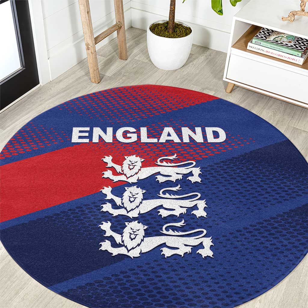 England Cricket Round Carpet Come On Three Lions