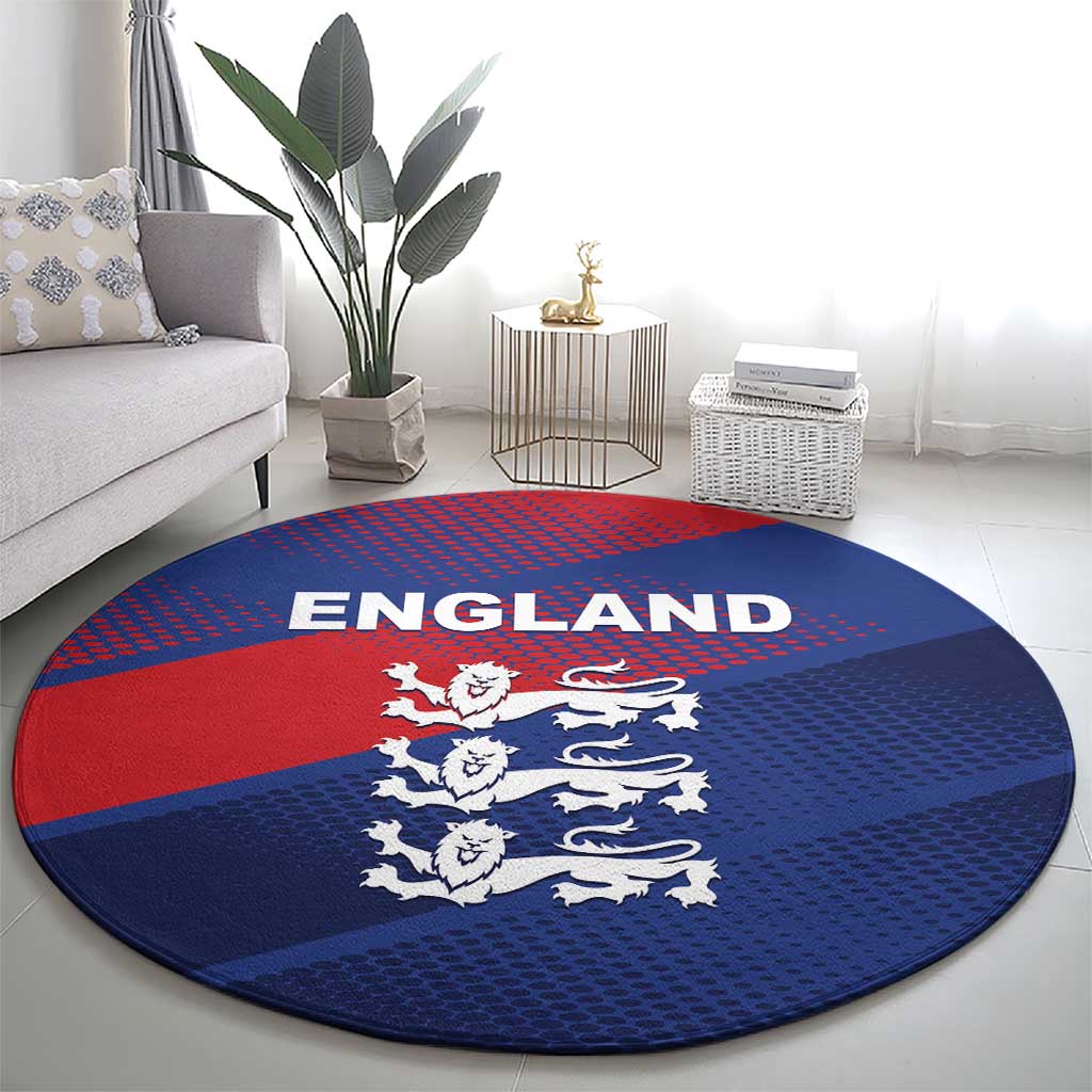 England Cricket Round Carpet Come On Three Lions