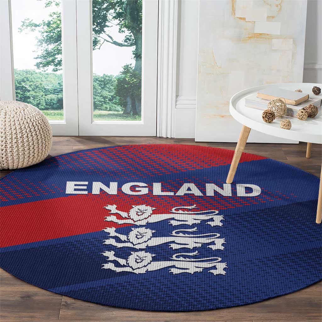 England Cricket Round Carpet Come On Three Lions
