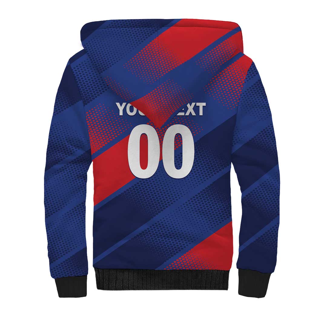 Custom England Cricket Sherpa Hoodie Come On Three Lions