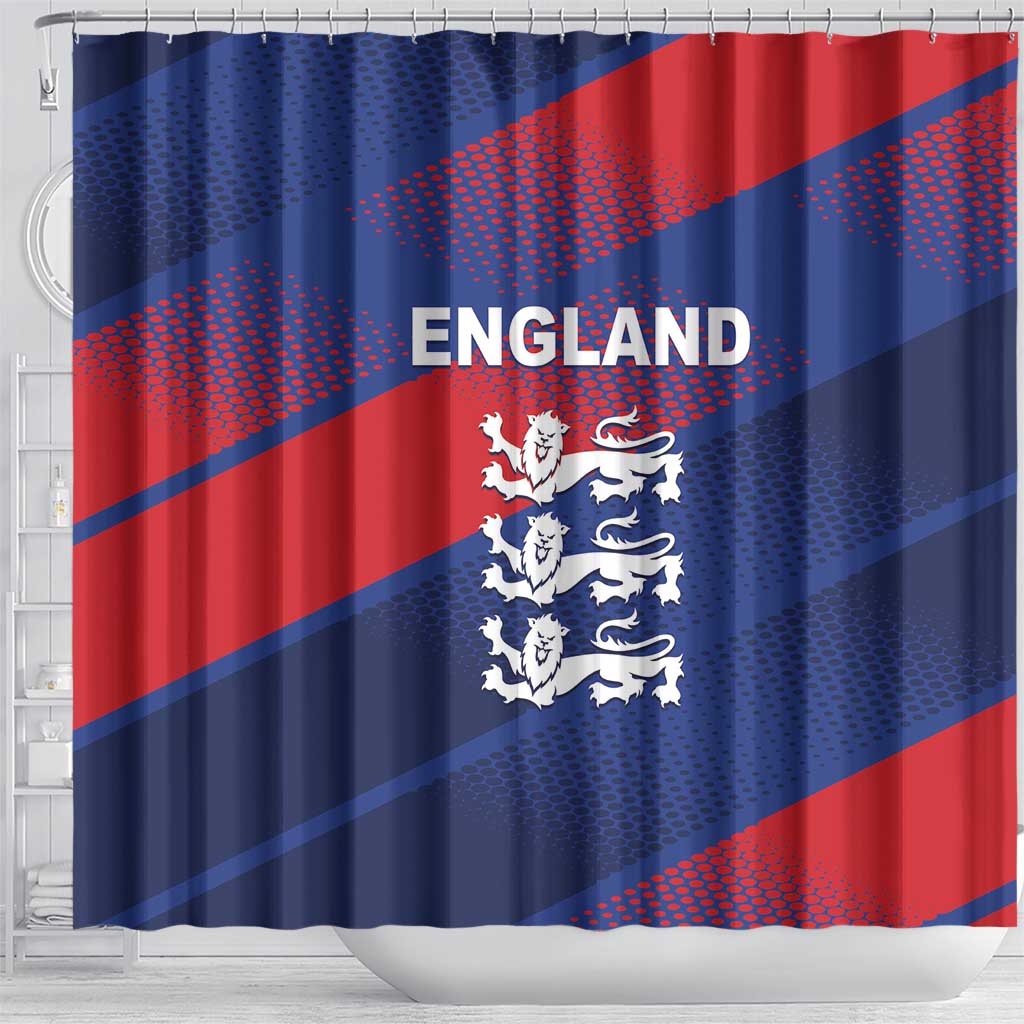 England Cricket Shower Curtain Come On Three Lions