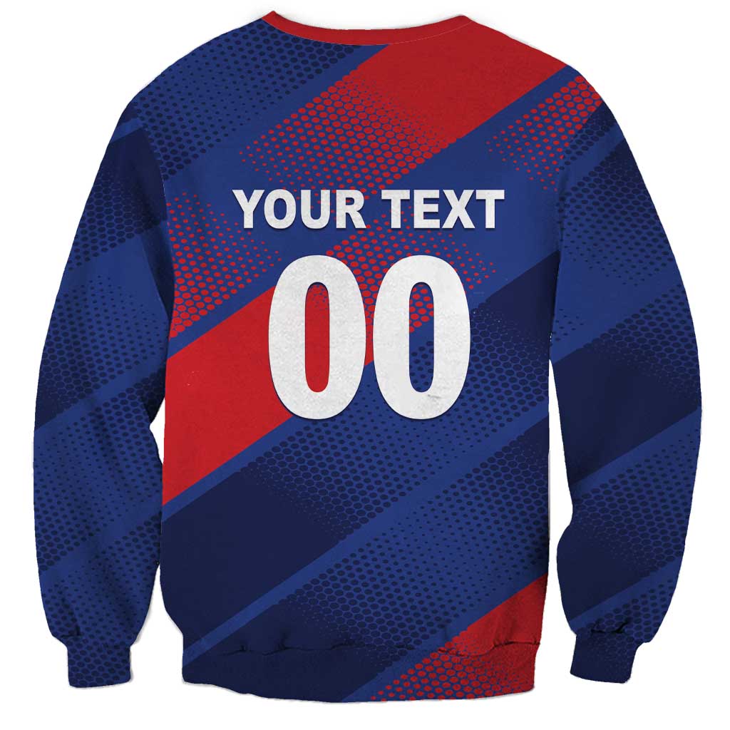 Custom England Cricket Sweatshirt Come On Three Lions