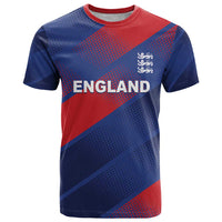 Custom England Cricket T Shirt Come On Three Lions