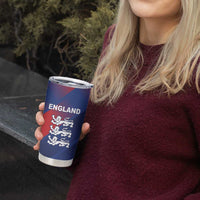Custom England Cricket Tumbler Cup Come On Three Lions