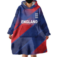 Custom England Cricket Wearable Blanket Hoodie Come On Three Lions