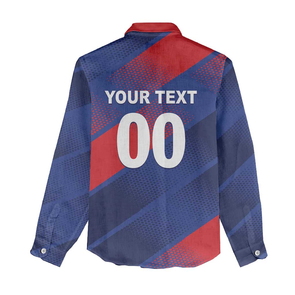 Custom England Cricket Women Casual Shirt Come On Three Lions