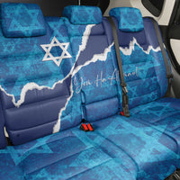 Israel Yom Ha'atzmaut Back Car Seat Cover Star of David Grunge Style