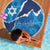 Israel Yom Ha'atzmaut Beach Blanket Star of David Grunge Style