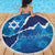 Israel Yom Ha'atzmaut Beach Blanket Star of David Grunge Style
