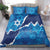 Israel Yom Ha'atzmaut Bedding Set Star of David Grunge Style