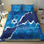 Israel Yom Ha'atzmaut Bedding Set Star of David Grunge Style