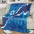 Israel Yom Ha'atzmaut Blanket Star of David Grunge Style