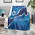 Israel Yom Ha'atzmaut Blanket Star of David Grunge Style