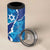 Personalized Israel Yom Ha'atzmaut 4 in 1 Can Cooler Tumbler Star of David Grunge Style