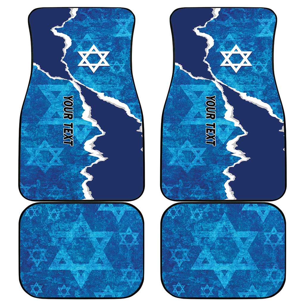 Israel Yom Ha'atzmaut Car Mats Star of David Grunge Style