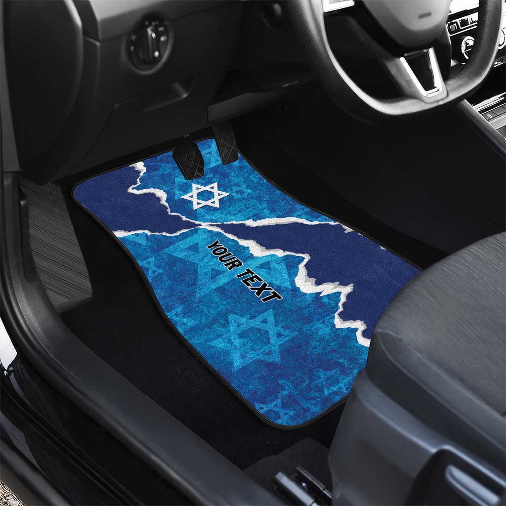 Israel Yom Ha'atzmaut Car Mats Star of David Grunge Style