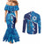 Personalized Israel Yom Ha'atzmaut Couples Matching Mermaid Dress and Long Sleeve Button Shirt Star of David Grunge Style