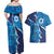 Personalized Israel Yom Ha'atzmaut Couples Matching Off Shoulder Maxi Dress and Hawaiian Shirt Star of David Grunge Style