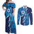 Personalized Israel Yom Ha'atzmaut Couples Matching Off Shoulder Maxi Dress and Long Sleeve Button Shirt Star of David Grunge Style