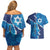 Personalized Israel Yom Ha'atzmaut Couples Matching Off Shoulder Short Dress and Hawaiian Shirt Star of David Grunge Style