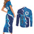 Personalized Israel Yom Ha'atzmaut Couples Matching Short Sleeve Bodycon Dress and Long Sleeve Button Shirt Star of David Grunge Style
