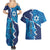 Personalized Israel Yom Ha'atzmaut Couples Matching Summer Maxi Dress and Hawaiian Shirt Star of David Grunge Style