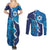Personalized Israel Yom Ha'atzmaut Couples Matching Summer Maxi Dress and Long Sleeve Button Shirt Star of David Grunge Style