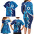 Personalized Israel Yom Ha'atzmaut Family Matching Long Sleeve Bodycon Dress and Hawaiian Shirt Star of David Grunge Style