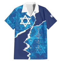 Personalized Israel Yom Ha'atzmaut Family Matching Mermaid Dress and Hawaiian Shirt Star of David Grunge Style