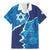 Personalized Israel Yom Ha'atzmaut Family Matching Mermaid Dress and Hawaiian Shirt Star of David Grunge Style