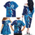Personalized Israel Yom Ha'atzmaut Family Matching Off The Shoulder Long Sleeve Dress and Hawaiian Shirt Star of David Grunge Style