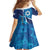 Personalized Israel Yom Ha'atzmaut Family Matching Off Shoulder Maxi Dress and Hawaiian Shirt Star of David Grunge Style