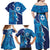 Personalized Israel Yom Ha'atzmaut Family Matching Off Shoulder Maxi Dress and Hawaiian Shirt Star of David Grunge Style
