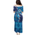 Personalized Israel Yom Ha'atzmaut Family Matching Puletasi and Hawaiian Shirt Star of David Grunge Style