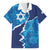 Personalized Israel Yom Ha'atzmaut Family Matching Short Sleeve Bodycon Dress and Hawaiian Shirt Star of David Grunge Style
