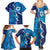 Personalized Israel Yom Ha'atzmaut Family Matching Summer Maxi Dress and Hawaiian Shirt Star of David Grunge Style