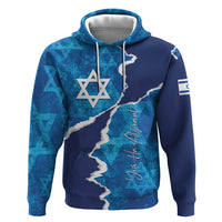 Personalized Israel Yom Ha'atzmaut Hoodie Star of David Grunge Style