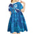 Personalized Israel Yom Ha'atzmaut Kid Short Sleeve Dress Star of David Grunge Style
