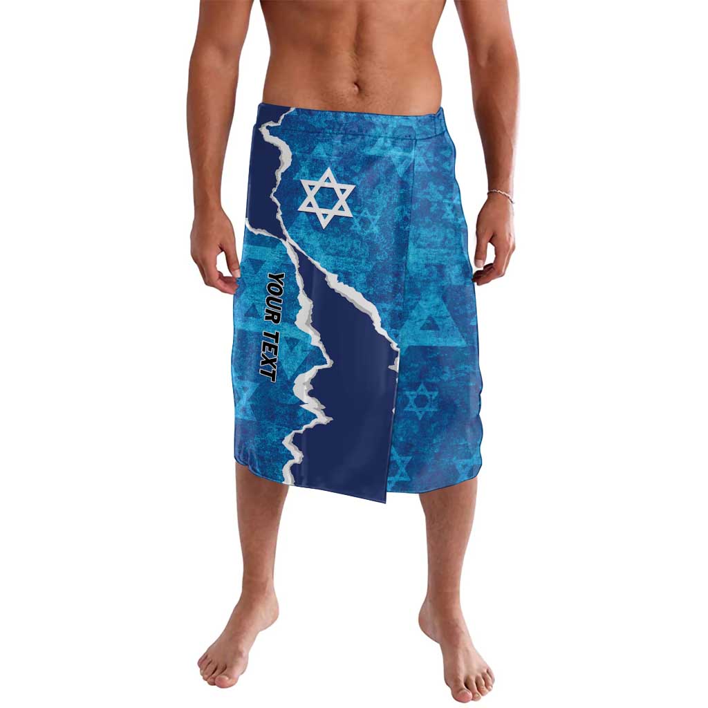 Personalized Israel Yom Ha'atzmaut Lavalava Star of David Grunge Style