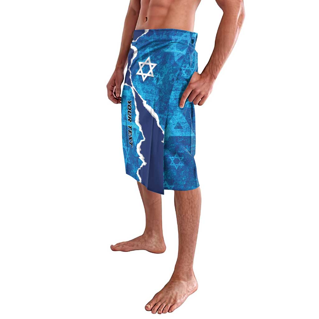 Personalized Israel Yom Ha'atzmaut Lavalava Star of David Grunge Style