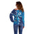 Personalized Israel Yom Ha'atzmaut Off Shoulder Sweater Star of David Grunge Style