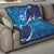 Israel Yom Ha'atzmaut Quilt Star of David Grunge Style