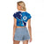 Personalized Israel Yom Ha'atzmaut Raglan Cropped T Shirt Star of David Grunge Style