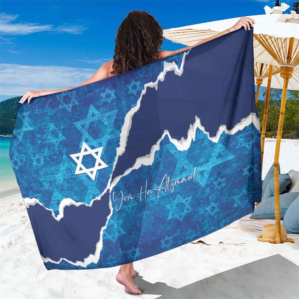 Israel Yom Ha'atzmaut Sarong Star of David Grunge Style