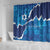 Israel Yom Ha'atzmaut Shower Curtain Star of David Grunge Style