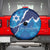 Israel Yom Ha'atzmaut Spare Tire Cover Star of David Grunge Style