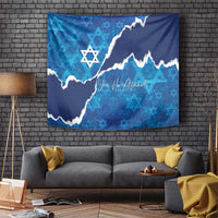 Israel Yom Ha'atzmaut Tapestry Star of David Grunge Style