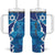 Personalized Israel Yom Ha'atzmaut Tumbler With Handle Star of David Grunge Style